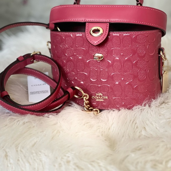 COACH bucket bag strawberry color  NWT - Picture 4 of 12